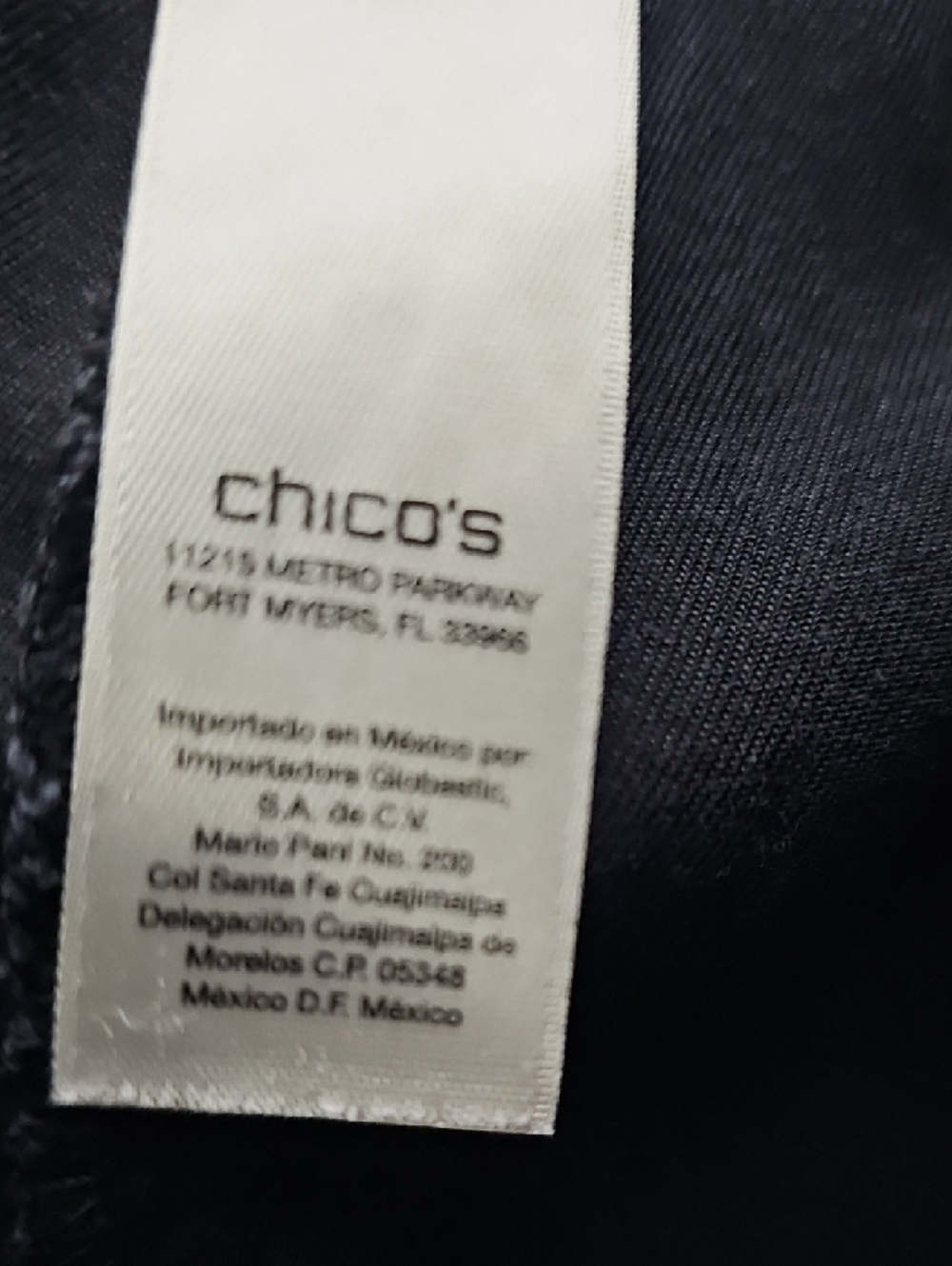 Chico's Black Zip-Pocket Trousers - Picture 5 of 6